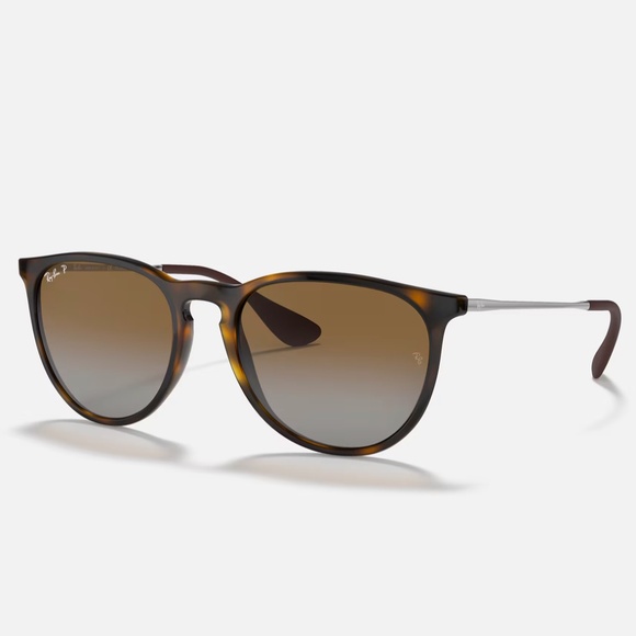 Women\'s Ray-Ban Erika RB4171 Polarized Tortoise Sunglasses 710/T5 main image 7